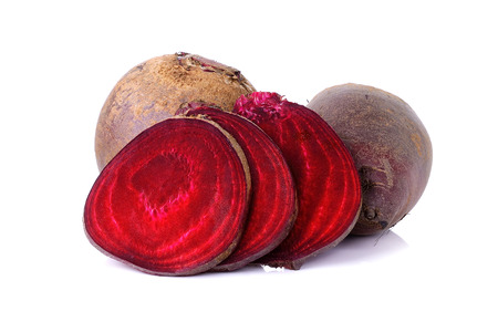 red beetroot on a white background .の写真素材