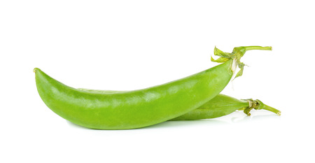green pea isolated on the white background.の写真素材