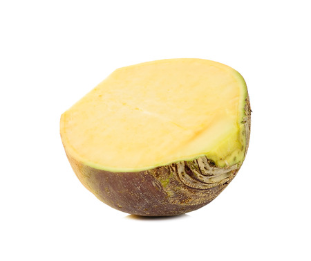 Half of Swede isolated on the white background.の写真素材