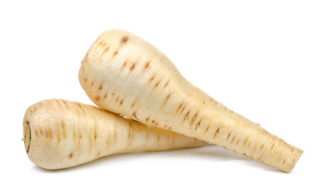 Parsnip isolated on the white background .の写真素材