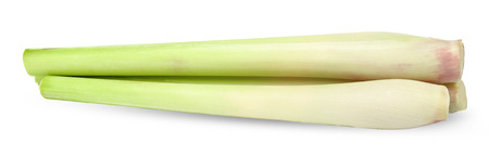 Lemongrass isolated on whiteの写真素材