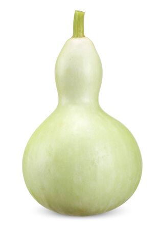 Calabash isolated on white with clipping pathの写真素材