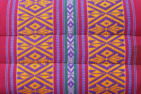 thai fabric weaver patternの写真素材