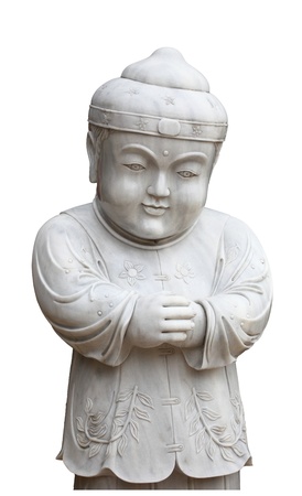 chinese children marble Stone carvingの写真素材