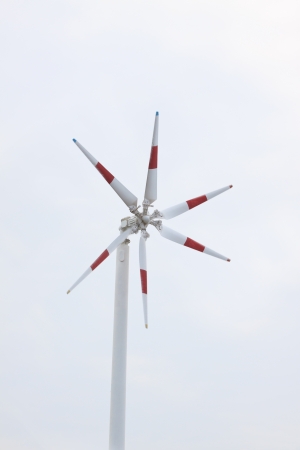 wind turbine and skyの写真素材