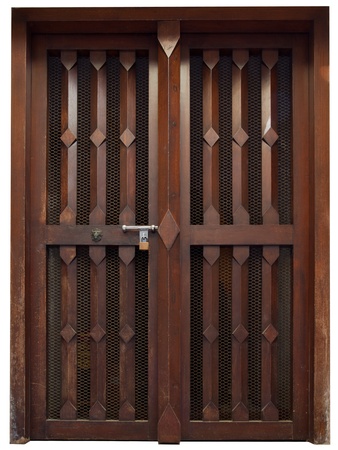 old wooden barn doorの写真素材