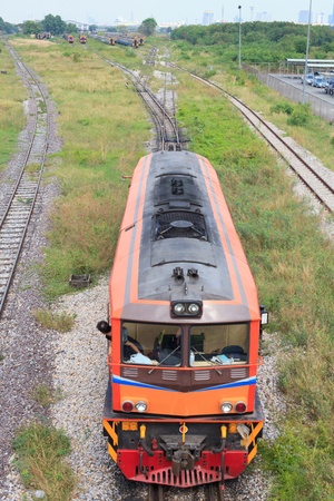 train and railway junctionの写真素材