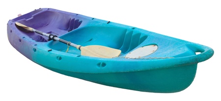 kayak isolated on white backgroundの写真素材