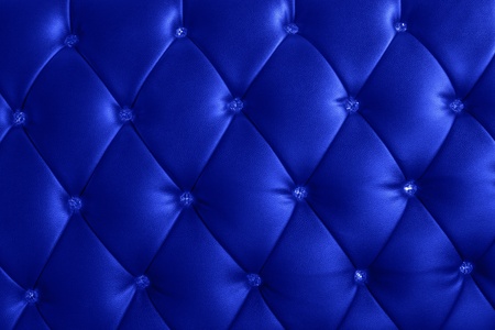 pattern of bright blue leather with crystal decoratedの写真素材