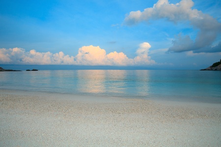 sea beach in the mornint の写真素材