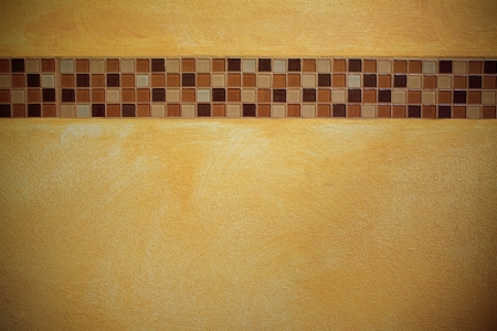 yellow cement wall vintage color styleの写真素材