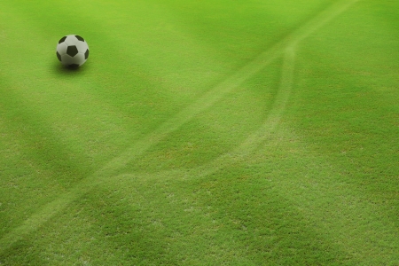 soccer football on penalty kickの写真素材