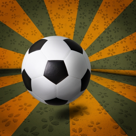 ray background and soccer football の写真素材