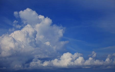 blue sky white clouds  nice dayの写真素材
