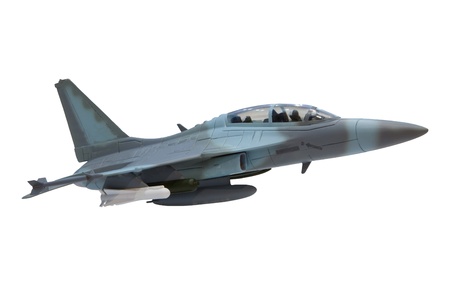 millitary air plane  isolated on white の写真素材