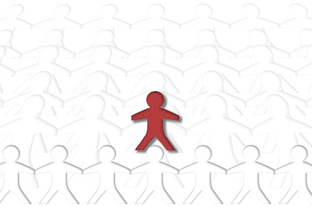 red man diferrentの写真素材