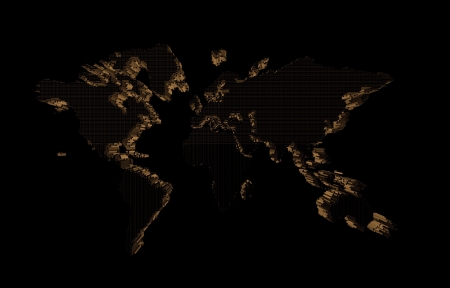 world map use for multipurposeの写真素材