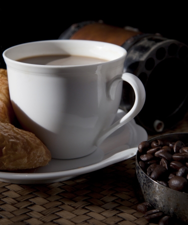 coffee and breakfast meal for coffee themeの写真素材