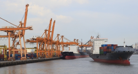 tanker ship in port