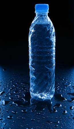 freshness of drinking water on wet floor use for healthy life food and drink refreshing beverage and cool liquidの写真素材