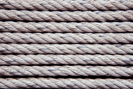 old white rope arrangement as pattern use as texture ,background,backdrop and wall object