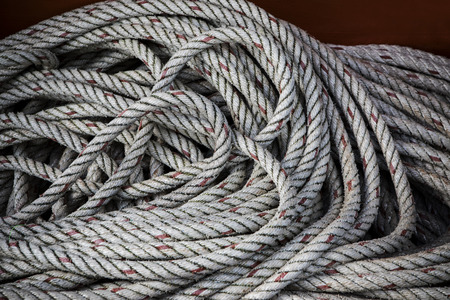 close up texture of  boat rope line