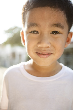 close up face of asian children tooth smiling faceの写真素材