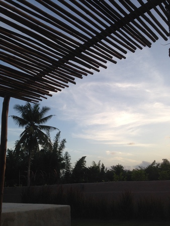 fence of a resortの写真素材