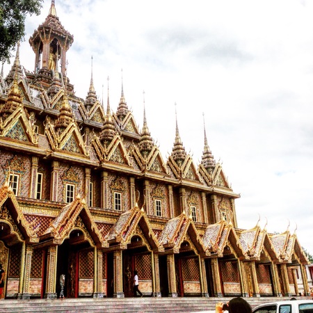 a Temple in Uthai Thaniの写真素材