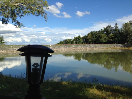 a resort in uthai thaniの写真素材