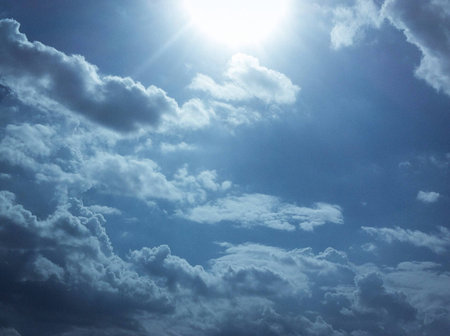 Beautiful blue sky
