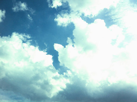 Beautiful blue sky