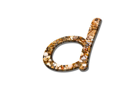 alphabet on the white backgroundの写真素材