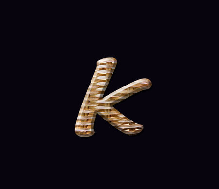 alphabet on the  black backgroundの写真素材