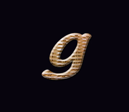 alphabet  on the  black backgroundの写真素材