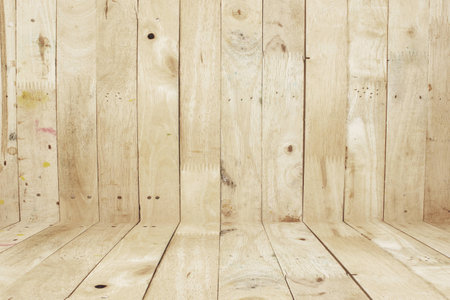 Wooden interior roomの写真素材