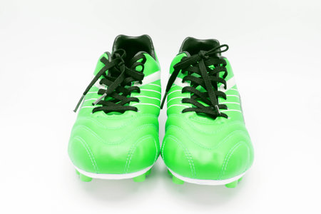 Football boots on the background