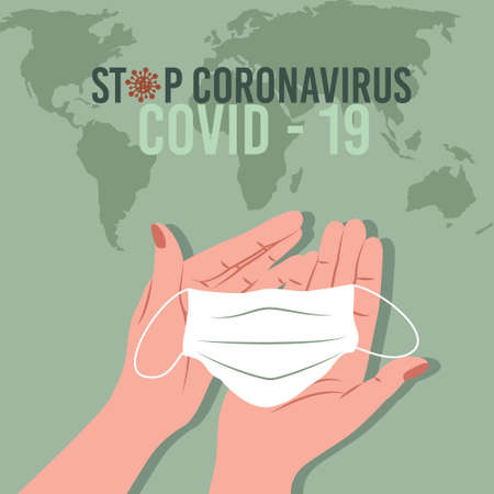 stop Coronavirus Outbreak (COVID-19) covid-19 epidemic outbreak health care conceptのイラスト素材