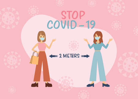 Stop coronavirus. COVID-19. People wearing mask. People in medical protective mask.Quarantine Novel coronavirus (2019-nCoV)の写真素材
