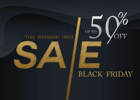 Black Friday Sale Up to 50 discount offer for Black Friday sale banner.のイラスト素材