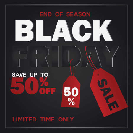 Pre-black Friday Sale banner. Why wait? Shop now! Up to 50 off everything.のイラスト素材