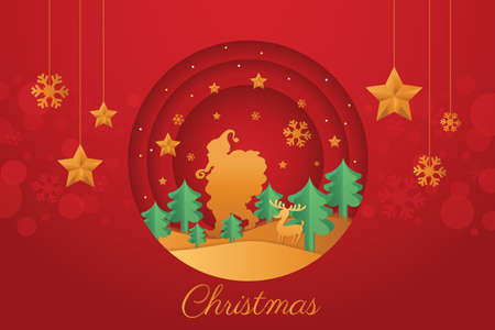 Christmas Party design template. Vector illustration.のイラスト素材