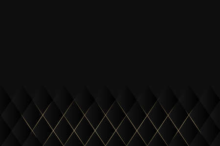 Black and gold abstract perspective geometric texture  backgroundのイラスト素材