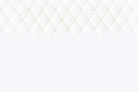 White and gold abstract perspective geometric texture  backgroundのイラスト素材