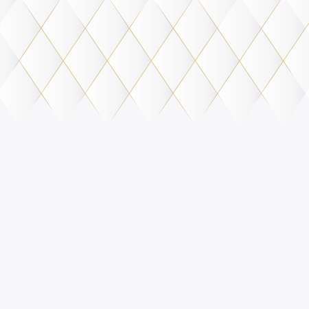 White and gold abstract perspective geometric texture  backgroundのイラスト素材