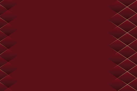 Dark red and gold abstract perspective geometric texture  backgroundのイラスト素材