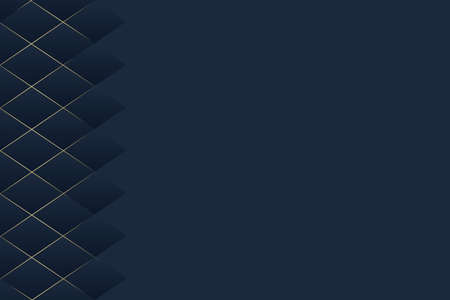 indigo blue and gold abstract perspective geometric texture  backgroundのイラスト素材