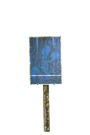 Old blue steel signの写真素材
