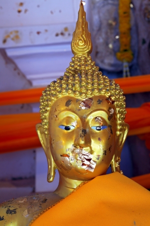 Buddha statues , Face of gold buddha, Thailandの写真素材