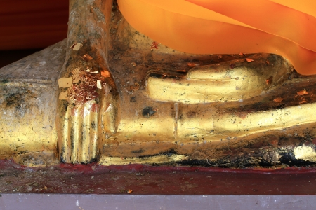 Hand of buddha statue, Wat Phra Mahathat, Nakhon Si Thammarat, Thailand  の写真素材